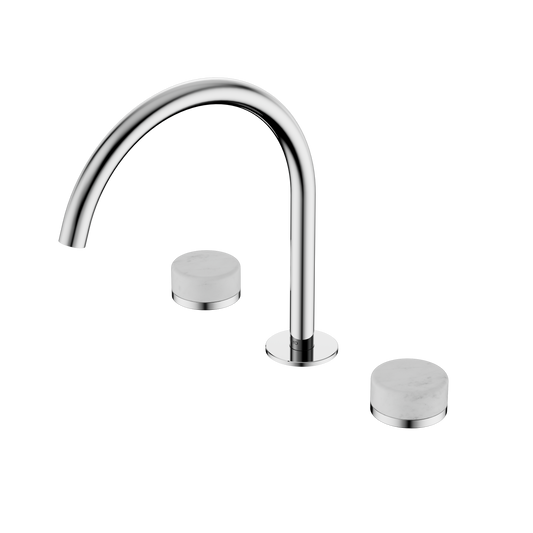 SERENITY BATH/KITCHEN SET ARC SPOUT WITH CARRARA HANDLE