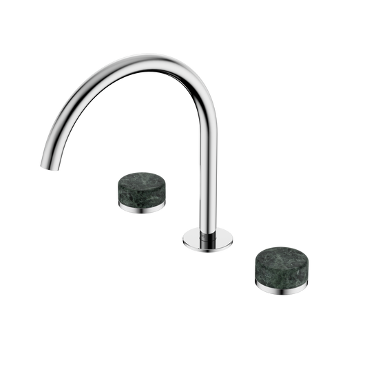 SERENITY BATH/KITCHEN SET ARC SPOUT WITH VERDE ALPI HANDLE