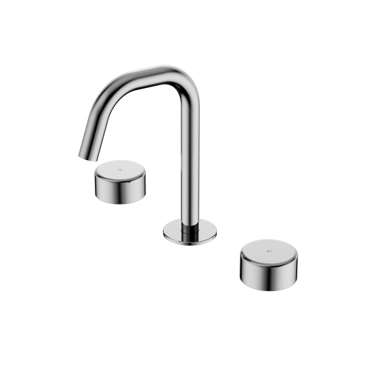 SERENITY BASIN SET EDGE SPOUT WITH METAL HANDLE