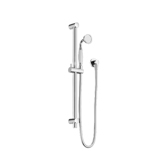 York Shower Rail With White Porcelain Hand Shower