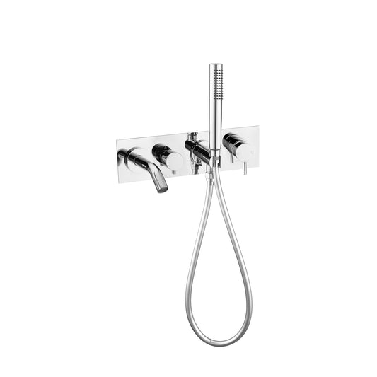 Mecca Wall Mount Bath Mixer With Hand Shower