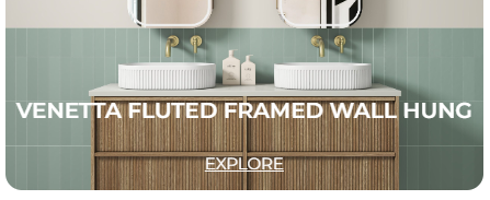 Venetta Fluted Framed Wall Hung Vanity