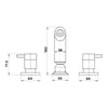 Spruce Lever 1/4 Turn C/Disc Shower Set