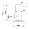 Spruce Lever 1/4 Turn C/Disc Washing Machine Taps