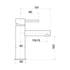 Anise Basin Mixer Straight Spout