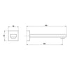 Sage 200mm Wall Basin Spout