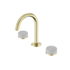SERENITY BASIN SET ARC SPOUT WITH CARRARA HANDLE