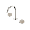 SERENITY BASIN SET ARC SPOUT WITH ROME TRAVERTINE HANDLE