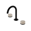 SERENITY BASIN SET ARC SPOUT WITH ROME TRAVERTINE HANDLE