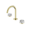 SERENITY BASIN SET ARC SPOUT WITH ARABESCATO CORCHIA HANDLE