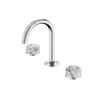 SERENITY BASIN SET ARC SPOUT WITH ARABESCATO CORCHIA HANDLE