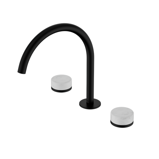 SERENITY BATH/KITCHEN SET ARC SPOUT WITH CARRARA HANDLE