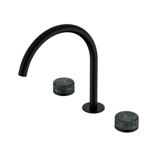 SERENITY BATH/KITCHEN SET ARC SPOUT WITH VERDE ALPI HANDLE