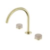 SERENITY BATH/KITCHEN SET ARC SPOUT WITH ROME TRAVERTINE HANDLE