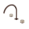SERENITY BATH/KITCHEN SET ARC SPOUT WITH ROME TRAVERTINE HANDLE