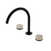 SERENITY BATH/KITCHEN SET ARC SPOUT WITH ROME TRAVERTINE HANDLE