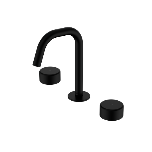 SERENITY BASIN SET EDGE SPOUT WITH METAL HANDLE