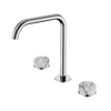 SERENITY BATH/KITCHEN SET EDGE SPOUT WITH ARABESCATO CORCHIA HANDLE
