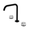SERENITY BATH/KITCHEN SET EDGE SPOUT WITH ARABESCATO CORCHIA HANDLE