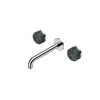 Serenity Wall Basin Set 160/185/220mm Spout With Verde Alpi Handle