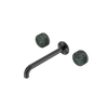 Serenity Wall Basin Set 160/185/220mm Spout With Verde Alpi Handle