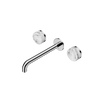 Serenity Wall Basin Set 160/185/220mm Spout With Arabescato Corchia Handle