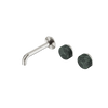 Serenity Wall Basin Set 160/185/220mm Offset Spout With Verde Alpi Handle