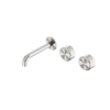 Serenity Wall Basin Set 160/185/220mm Offset Spout With Metal Handle