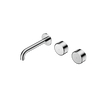 Serenity Wall Basin Set 160/185/220mm Offset Spout With Metal Handle