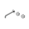 Serenity Wall Basin Set 160/185/220mm Offset Spout With Carrara Handle