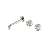 Serenity Wall Basin Set 160/185/220mm Offset Spout With Metal Handle
