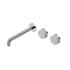 Serenity Wall Basin Set 160/185/220mm Offset Spout With Carrara Handle
