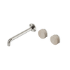 Serenity Wall Basin Set 160/185/220mm Offset Spout With Rome Travertine Handle
