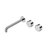 Serenity Wall Basin Set 160/185/220mm Offset Spout With Metal Handle