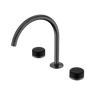SERENITY BATH/KITCHEN SET ARC SPOUT WITH MARQUINA BLACK HANDLE