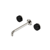 Serenity Wall Basin Set 160/185/220mm Spout With Marquina Black Handle