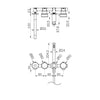 SERENITY PROGRESSIVE SHOWER SYSTEM WITH SPOUT WITH CARRARA HANDLE AND SLIM SHOWER