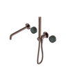 SERENITY PROGRESSIVE SHOWER SYSTEM WITH SPOUT WITH VERDE ALPI HANDLE AND SLIM SHOWER