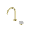 SERENITY PROGRESSIVE BASIN MIXER ARC SPOUT WITH CARRARA HANDLE