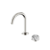 SERENITY PROGRESSIVE BASIN MIXER ARC SPOUT WITH ARABESCATO CORCHIA HANDLE