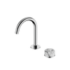 SERENITY PROGRESSIVE BASIN MIXER ARC SPOUT WITH ARABESCATO CORCHIA HANDLE
