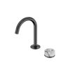 SERENITY PROGRESSIVE BASIN MIXER ARC SPOUT WITH ARABESCATO CORCHIA HANDLE