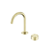 SERENITY PROGRESSIVE BASIN MIXER ARC SPOUT WITH METAL HANDLE