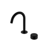 SERENITY PROGRESSIVE BASIN MIXER ARC SPOUT WITH METAL HANDLE