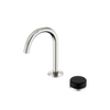 SERENITY PROGRESSIVE BASIN MIXER ARC SPOUT WITH MARQUINA BLACK HANDLE