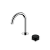 SERENITY PROGRESSIVE BASIN MIXER ARC SPOUT WITH MARQUINA BLACK HANDLE