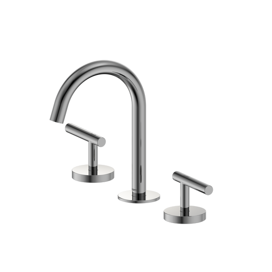 Mecca Lever Basin Set Arc Spout