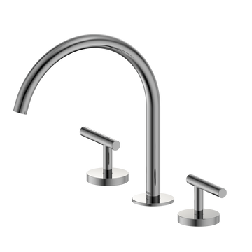 Mecca Lever Bath/Kitchen Set Arc Spout