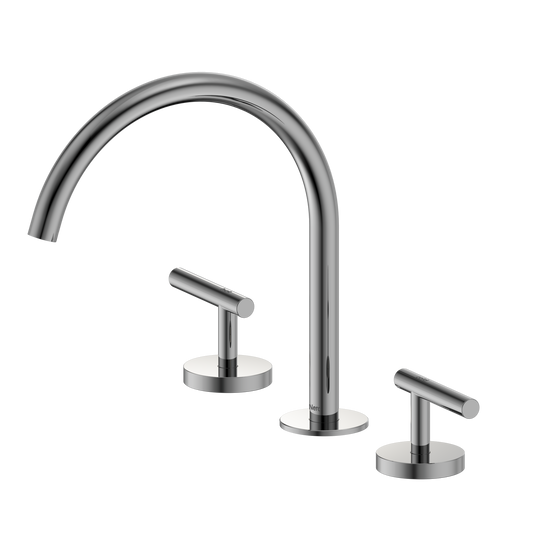 Mecca Lever Bath/Kitchen Set Arc Spout