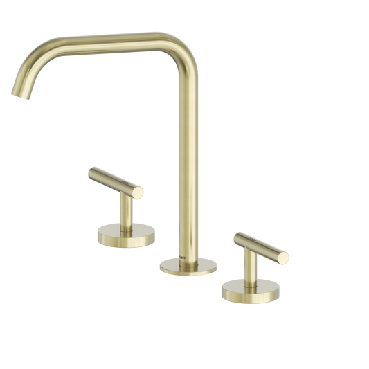 Mecca Lever Bath/Kitchen Set Edge Spout